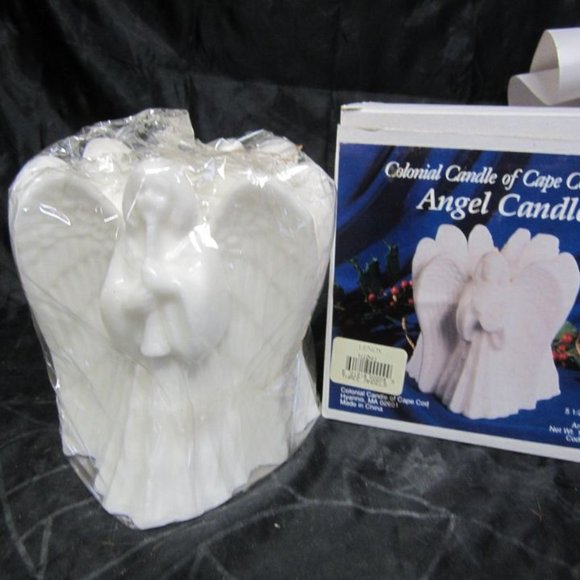 80'S TO 90'S COLONIAL CANDLE OF CAPE COD ANGEL CANDLE SOLID CANDLE W/ORIG BOX - Picture 2 of 9